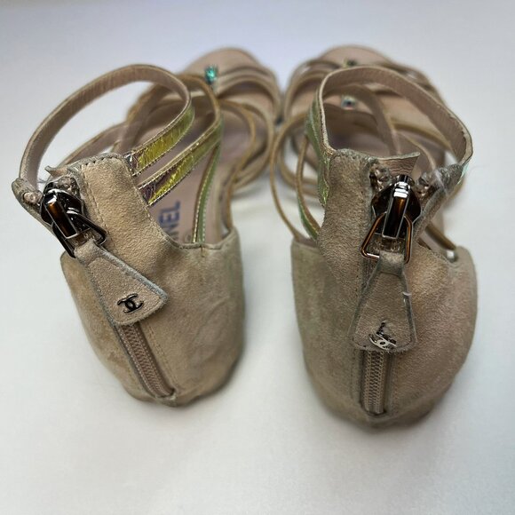 Chanel Gladiator Sandals 37.5 EU (7 US) - Picture 4 of 7